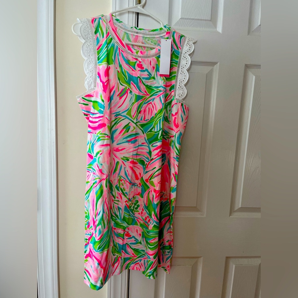Lily Pulitzer Agee Dress, Croc My World, Size Large